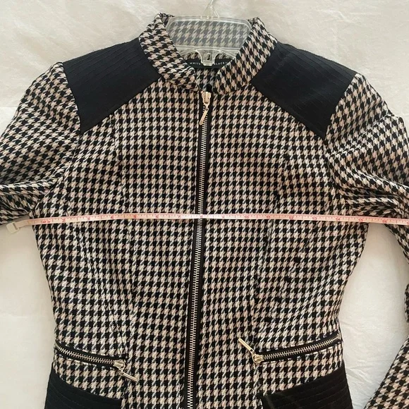 White House Black Market Houndstooth Blazer Jacket - Picture 9 of 11